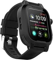 ShellBox Case Waterproof Apple Watch Case Series 6 / Series 5/4/SE 40mm, IP68 Certified Shockproof Impact Resistant Apple iWatch Full Body Protective Case with Built-in Screen Protector(Black)