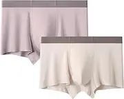 [Maiyifu-GJ] 2 Pack Men's Boxer Briefs Underwear Soft Breathable Stretch Underpants for Men Comfortable Moisture-Wicking Trunks, Color27, 3X-Large, Color27, 3X-Large