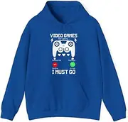 [X.Style] Video Games are Calling and I Must Go Console Gamer ds048 Hoodie Royal 2XL