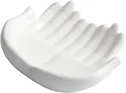 MAGICLULU Decorative Ceramic Sushi Plate Hand Molded Japanese Sashimi Dish for Serving Snacks for Entertaining Friends and Family Stylish Tableware for Home and Kitchen