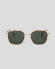 [Ray-Ban] Ray-Ban Men's 0Rb3720 Sunglasses in Gold/Green One Size Gold/Green