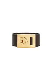 Gancini clasp bracelet One size dark brown