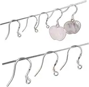 TOVINANNA 200Pcs Silver Plated Earring Hooks Durable Material for Multiple Earring for Jewelry Displays and Craft Projects