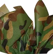 Westmon Works Camouflage Tissue Paper 20x30 Inch Sheets, Pack of 20, Green, Gift Wrapping & Crafting, Fathers Day & Dads Birthday