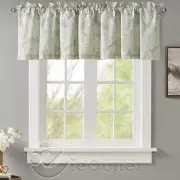 NEW Rose Tree Geneve Tailored Jacobean Floral Sage Green Paisley Window Valance