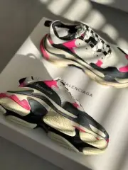 BALENCIAGA TRIPLE S BLACK PINK WHITE TRAINERS SNEAKERS EU 35, 36, 37, 38, 39, 40
