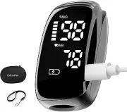 Pulse Oximeter, Blood Oxygen Meter, Fingertip Pulse Oximeter, Rechargeable Pulse