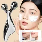 Metal Face Roller Massager Zinc Alloy Face Lift Gua Sha Massage Tool Skin _ga