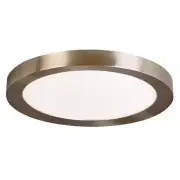 Home Decorators Collection Flush Mount 19-in Selectable LED Brushed Nickel