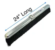 Milwaukee 231240, Heavy Duty 24" Dustless Push Broom Floor Brush, Polypropylene