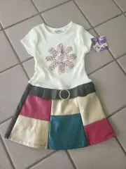 NWT Girls Size 4/5 Blueberi Boulevard Marsha Patchwork Dress