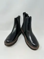 Clarks Women's Orianna Up Black Leather Chelsea Boot - US: 7.5, H2(B202T)