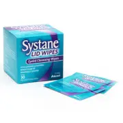 30 Systane hypoallergenic pre-moistened Lid Wipes Eyelid Cleansing Wipes *NEW*