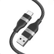 Anker Car Carplay Cable for iPhone 16/15 USB A to USB C Car Charging 3ft Braided