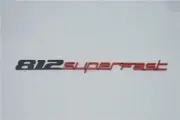 1X Ferrari 812 superfast Rear Badge Emblem Black 812001