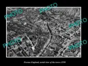 OLD 6 X 4 HISTORIC PHOTO OF PRESTON ENGLAND AERIAL VIEW OF THE TOWN c1950 2