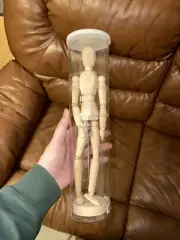 IKEA Gestalta Poseable Doll Artists' Figure Natural Finish Wood On Stand