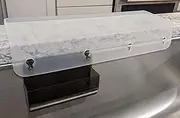 SiliSink Silicone Sink Edge Guard - Kitchen Sink Guard and Edge Protector - ONLY FITS 3.75”-4” Wide Stone Lip - Protects Stone Counters from Chipping and Damage - 14” x 2” - Clear Matte