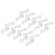 20pcs 360 Degree Adjustable Plant Bending Clip Stem Fixing Branch Shape White