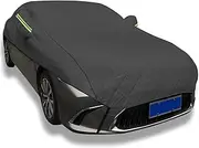 Hail Protector Car Cover for Honda Passport 2019-2024 | 4839 x 1996 x 1818 mm,Professional Thickened Custom Car Cover,Thick Hail Blanket,Thickened Cotton Waterproof Cover,with Reflective Strips(Black