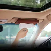 Car Tissue Holder, Sun Visor Napkin Holder, Car Visor Tissue Holder, PU Leather