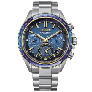 【CITIZEN 星辰】官方授權C1 ATTESA 海王星限量鈦金屬光動能GPS衛星對時男錶-44.6mm(CC4054-68L)