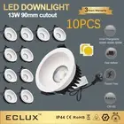 10pack 13W 90mm led Downlight Daylight CCT Dimmable 1100lm Tri-colour IP44