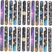 HONITANO 24Pcs Slap Bracelets for Fun Party Wrist Decorations Random Styles Safe and Comfortable Cartoon Designs