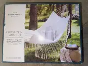 Threshold Fringe-Trim Hammock - White