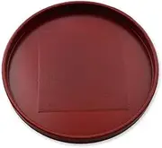 J-Kitchens Wooden Tray, 7.0 inches (7 cm), Cloth Paste Negoro, Round, Φ8.3 x 0.8 inches (21 x 2 cm), Current Model