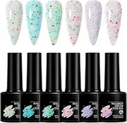 Gel Polish Top Coat - LED Finish Gel For Girl, Girls Nail Gel Kit | Gel Nail Polish for Girls, Lightweight Lasting Long Uv Nail Polish For Travel, Outdoor, Home, Business Trip, School