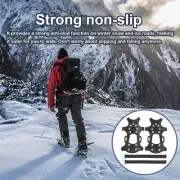 Snow Traction Cleats 11-tooth Crampons Ice Snow Grips For Ice Fishing skilful