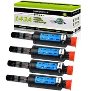 GREENCYCLE 4PK W1143A Toner Cartridge for HP 143A Neverstop Laser MFP 1201 1202w
