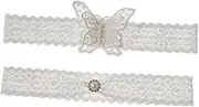 [TOGEVAL] Women Lace Garter Wedding Lace Garter Elastic Bridal Garters Lady Lace Garter Bridal Lace Garter White