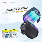 Bluetooth Speaker Portable Hifi Wireless Speaker USB Music RGB Light Playback