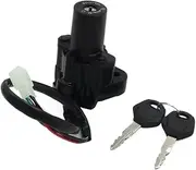MZBZUTEDEE Motorcycle Ignition Switch Key Fit for Yamaha TTR225 XT225WE XT225W SR125 RZ50 4JG-82501-11 4JG-82501-10 4JG-82021-11 4JG-82022-11