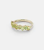 [Suzanne Kalan] Suzanne Kalan Cierra 14kt gold ring with peridots L green