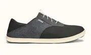 OluKai Nohea Moku Mens Slip-on Shoes - Dark Shadow/Dark Shadow - 14