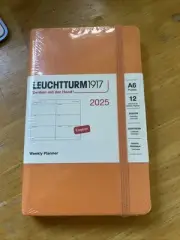 LEUCHTTURM1917 - Weekly Planner 2025 Hardcover Pocket A6 Apricot Jan 1 - Dec ...