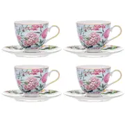 Ashdene Romantic Garden - Cup & Saucer Set of 4