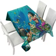 The Story Teller Mermaids Underwater World Tablecloth