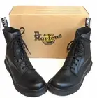 Dr. Martens Womens Boots 1460 Pascal Mono Ankle Leather Sz 8 Doc Virginia Combat