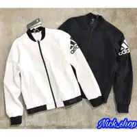 在飛比找蝦皮購物優惠-Adidas Bomber MA-1 男款 黑白紅三色 防風