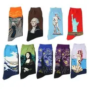 Print Socks (Various Designs) Jesus - Wind Red - 39 to 44
