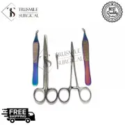 Set of 5Pcs Hair Transplant FUE Implantation Forceps Surgical Instruments