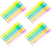 ERINGOGO 66Pcs Outdoor Bubble Wands Fun Portable Bubble Makers for Plastic Bubble for Backyard Beach Pool Park Activities No Bubble Included