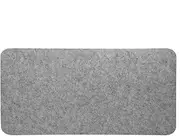 Felt Desk Pad, Non Slip Large Desk Mat Keyboard Mouse Protector Pad Anti Static Computer Table Cushion Heat Insulation Laptop Gaming Writing Mat for Office and Home(Grey)