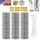 36PCS Lint Collector Washing Machine Stainless Steel Lint Catcher Hose Filter US