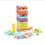 Top Bright Animal Stacking Card Learning Family Game 52 Pieces (NIB)