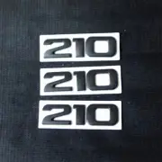 3x 210 Matte Black Metal Emblem Decal Sticker Badge Turbo 3D Motor Hatchback Sep (for: Peugeot)